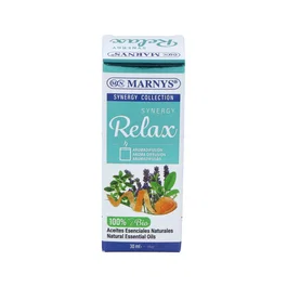 MARNYS Synergy Relax Aceites Esenciales para Relajación y Reducir Estrés - Aroma Dulce Lavanda, Mandarina, Naranja - Difusor 30 ml