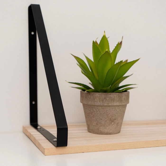 Estantería de Pared Acero y Pino Moa Vinthera 40x18x20 cm (6 Unidades)