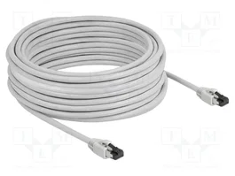DeLOCK Cable de red Cat 8.1 S/FTP 15 m Gris