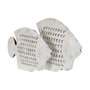 Ixia Figura Pez Blanco Rosado Metal