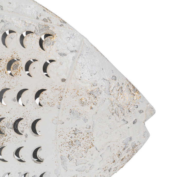 Figura Pez Blanco Rozado Metal 48,50 X 5 X 40 cm