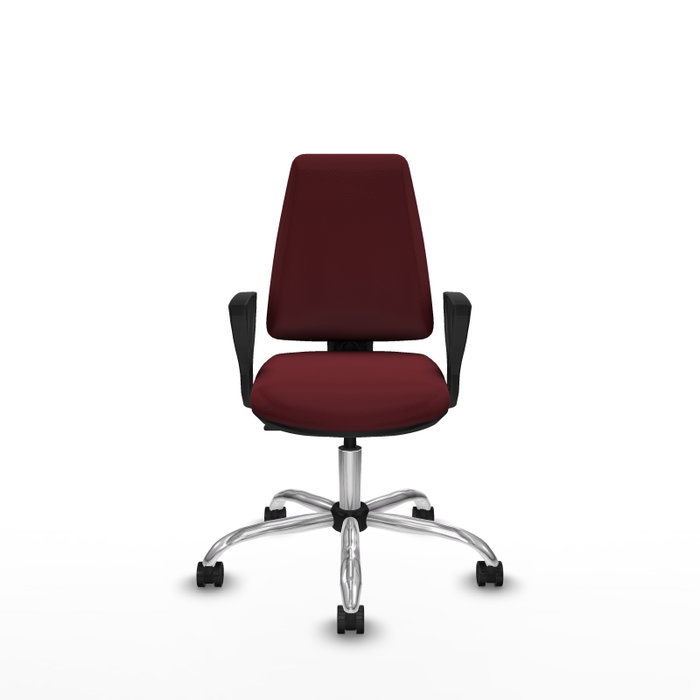 PIQUERAS Y CRESPO Silla de oficina Elche Granate con mecanismo de contacto permanente PIQUERAS Y CRESPO Silla de oficina Elche Granate con mecanismo de contacto permanente