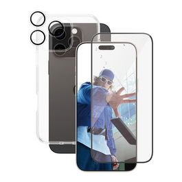 PanzerGlass 3-in-1 Bundle Protector de Pantalla para iPhone 16 Pro Max
