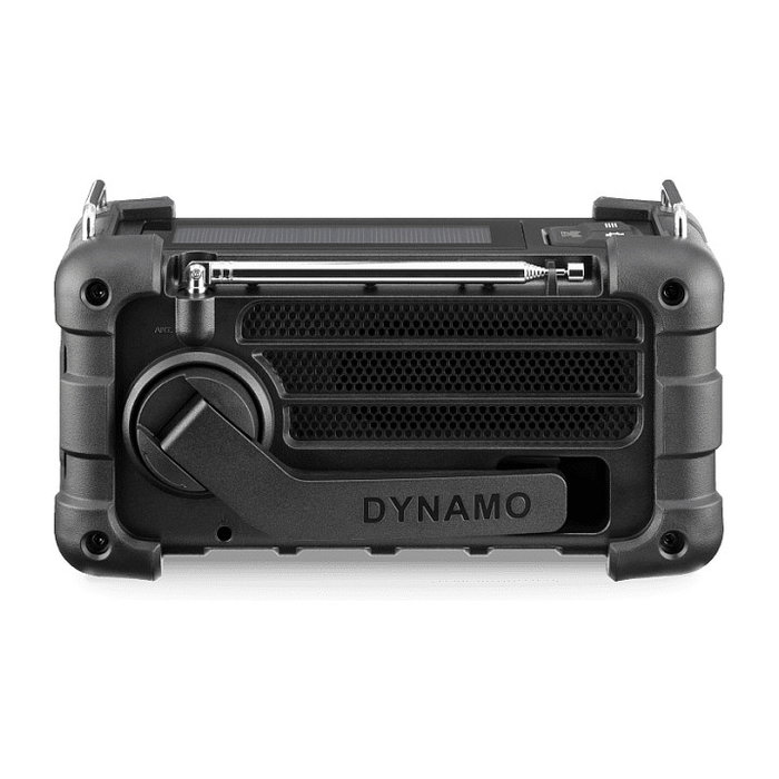 Sangean MMR-99 DAB Radio de emergencia con manivela y solar, negro