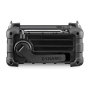Sangean MMR-99 DAB Radio de emergencia con manivela y solar, negro