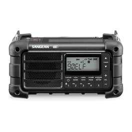 Sangean MMR-99 DAB Radio de emergencia con manivela y solar, negro