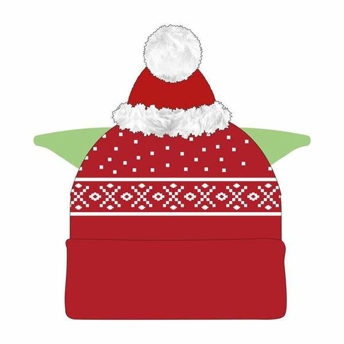 Cerdá Gorro Punto Christmas The Mandalorian Star Wars Rojo