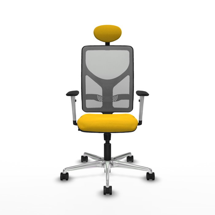 PIQUERAS Y CRESPO Silla de oficina Motilla con mecanismo Sincro, Amarillo y Gris PIQUERAS Y CRESPO Silla de oficina Motilla con mecanismo Sincro, Amarillo y Gris