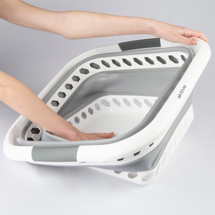 AKTIVE Cesta de Ropa Plegable 40L AKTIVE Cesta de Ropa Plegable 40L