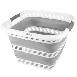 AKTIVE Cesta de Ropa Plegable 40L