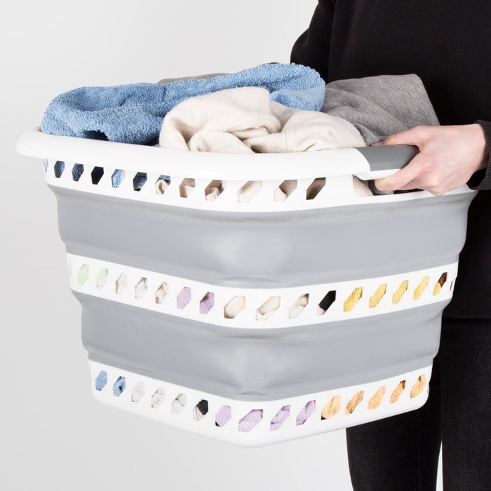 AKTIVE Cesta de Ropa Plegable 40L AKTIVE Cesta de Ropa Plegable 40L