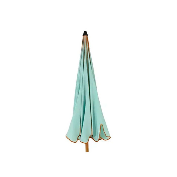 Outdoor Living By Decoris Parasol Verde Agua con Ribete Coral ø195 x 215 cm