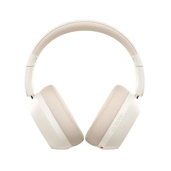 Baseus Bass 35 Max Auriculares Diadema Plegables, Inalámbricos Bluetooth 5.3 y Alámbricos (3.5mm/USB-C), Beige, Batería 600 mAh 50h