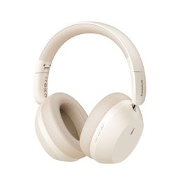 BASEUS BASS 35 MAX Auriculares Inalámbricos y Cable Bluetooth 5.3, 50h, Beige