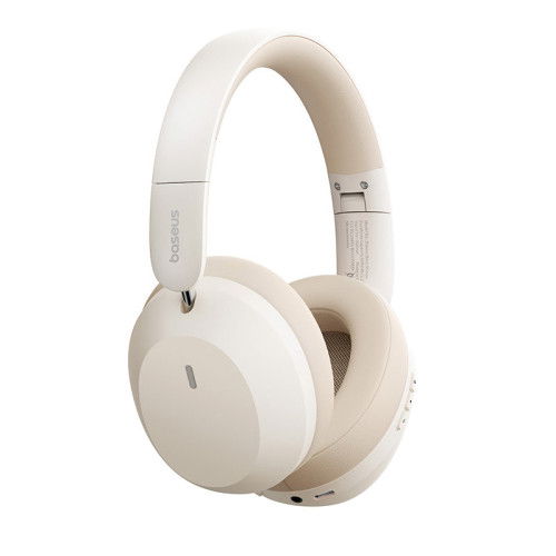 BASEUS BASS 35 MAX Auriculares Inalámbricos y Cable Bluetooth 5.3, 50h, Beige