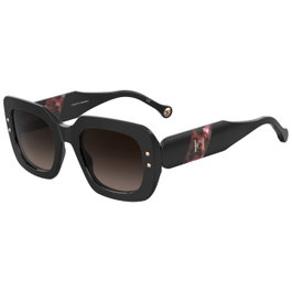 Carolina Herrera HER-0186-S-GUU con montura negra y lentes marrón degradado