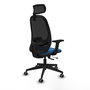 PIQUERAS Y CRESPO Silla de oficina Cilanco Azul claro con malla Negra