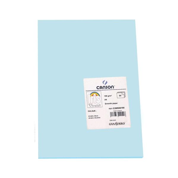 Guarro Cartulina Azul Cielo 185g A4 - 50 Unidades