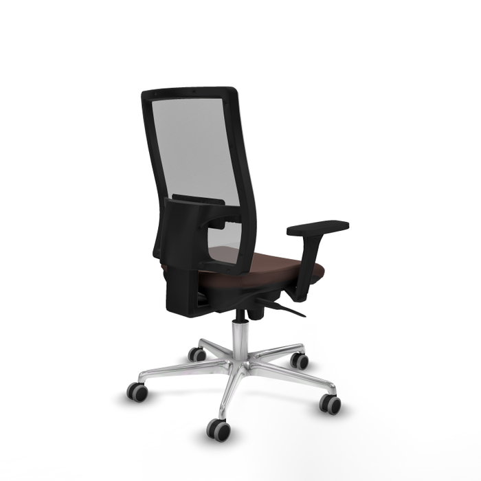 PIQUERAS Y CRESPO Silla de oficina Horna Marrón oscuro y Gris