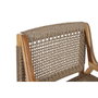 DKD Home Decor Silla de Teca y Fibra Marrón
