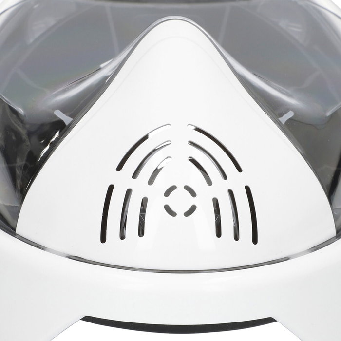 Máscara de Snorkel con Soporte para Cámara Deportiva AquaSport Azul Blanco (4 Unidades)