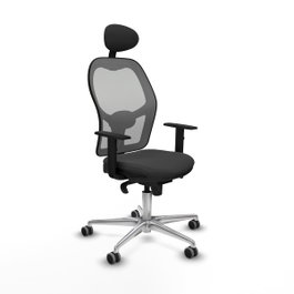 PIQUERAS Y CRESPO Silla de oficina Jorquera Gris con mecanismo Sincro