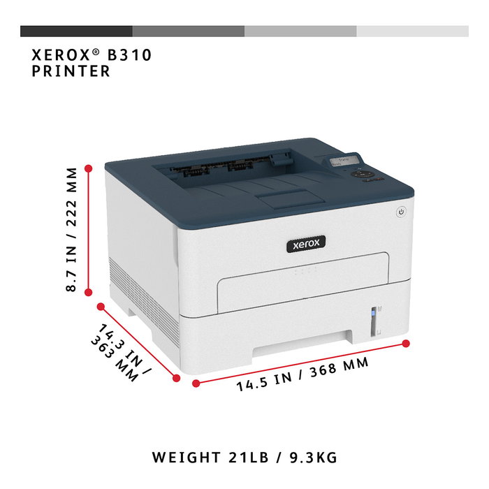 Xerox B310V_DNI Impresora Láser Monocromo A4 con Wi-Fi y Dúplex
