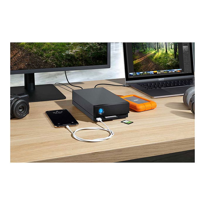 LaCie 1big Dock - Disco duro externo 16 TB, 3.5", Thunderbolt 3, USB 3.2 Gen 1, 7200 RPM, Aluminio, Negro LaCie 1big Dock - Disco duro externo 16 TB, 3.5", Thunderbolt 3, USB 3.2 Gen 1, 7200 RPM, Aluminio, Negro