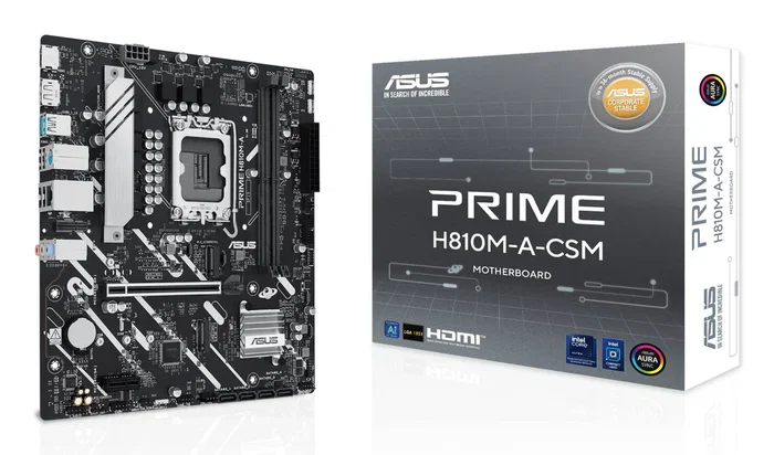 ASUS PRIME H810M-A-CSM Placa Base Intel H810 LGA 1851 Socket V1 micro ATX para Intel Core Ultra (Series 2) con DDR5, PCI Express 4.0, 2x M.2 ASUS PRIME H810M-A-CSM Placa Base Intel H810 LGA 1851 Socket V1 micro ATX para Intel Core Ultra (Series 2) con DDR5, PCI Express 4.0, 2x M.2
