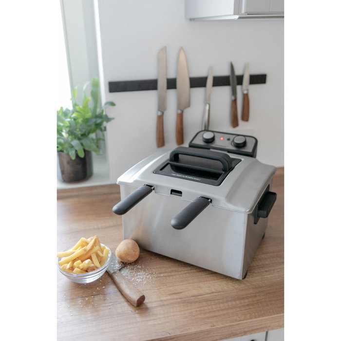Steba DF 300 Freidora de aire sin aceite plata/negro