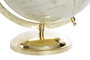DKD Home Decor Globo Terráqueo Blanco y Dorado Desmontable
