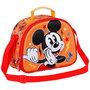 Disney Mickey Mouse Bolsa Portamerienda Infantil 3D Whisper Naranja 5L 20cm