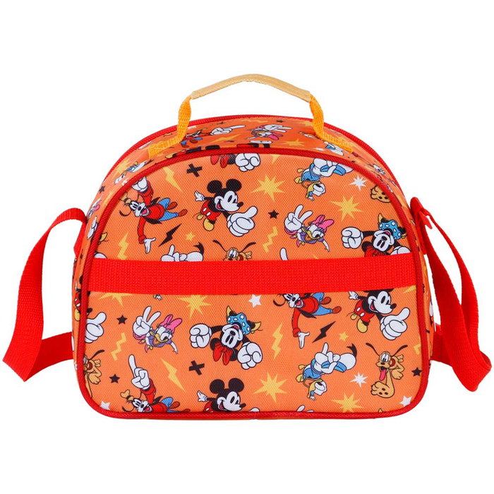 Disney Mickey Mouse Bolsa Portamerienda Infantil 3D Whisper Naranja 5L 20cm