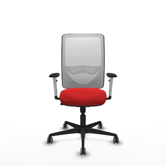 PIQUERAS Y CRESPO Silla de oficina Zulema con mecanismo Sincro, Rojo y Blanco PIQUERAS Y CRESPO Silla de oficina Zulema con mecanismo Sincro, Rojo y Blanco