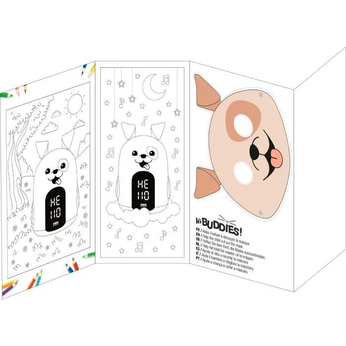 Bigben Kids Alarm Clock With Night Light Three Brown Dog Sounds Rkidsdog