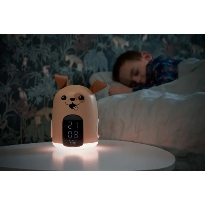 Bigben Kids Alarm Clock With Night Light Three Brown Dog Sounds Rkidsdog