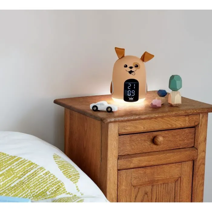 Bigben Kids Alarm Clock With Night Light Three Brown Dog Sounds Rkidsdog
