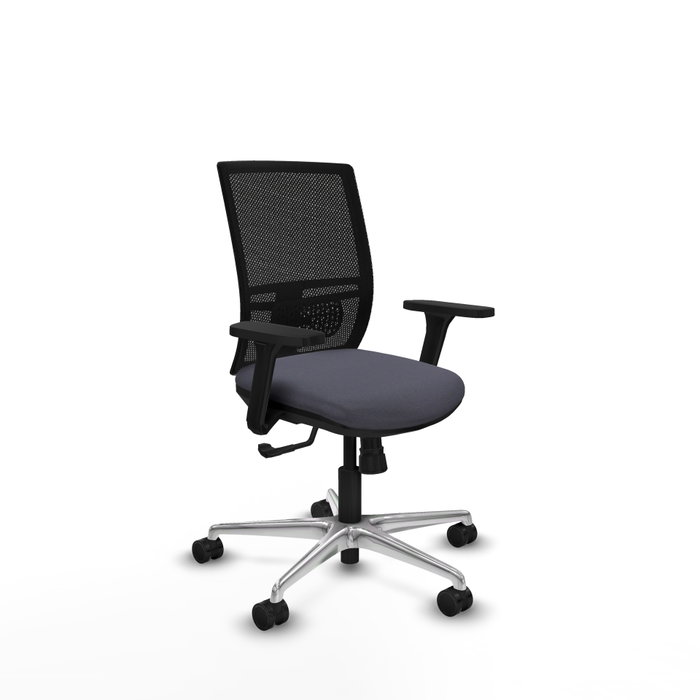 PIQUERAS Y CRESPO Silla de oficina Yunquera con mecanismo Sincro, Gris oscuro/Negro PIQUERAS Y CRESPO Silla de oficina Yunquera con mecanismo Sincro, Gris oscuro/Negro