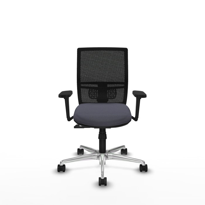 PIQUERAS Y CRESPO Silla de oficina Yunquera con mecanismo Sincro, Gris oscuro/Negro PIQUERAS Y CRESPO Silla de oficina Yunquera con mecanismo Sincro, Gris oscuro/Negro