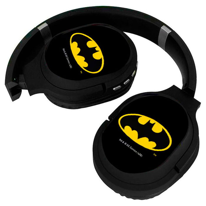 ERT GROUP Auriculares Inalambricos Batman DC Comics Bluetooth 5.0 8h Musica Microfono HD Plegables