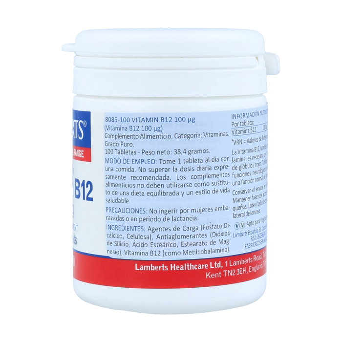 Lamberts Vitamina B12 100 mcg 100 tabletas