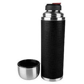 Emsa Senator Sleeve Botella Térmica 1,0 L, Negro