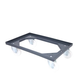 OSONA INDUSTRIAL PLASTIC - EUROPA Contenedor Carrito de Plástico para Almacenaje y Transporte, 60x40 cm