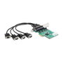 DeLOCK 89335 Tarjeta PCIe a 4 Puertos Serie RS-232 High Speed