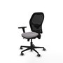 PIQUERAS Y CRESPO Silla de oficina Jorquera con mecanismo Sincro/Traslack, Gris y Negro
