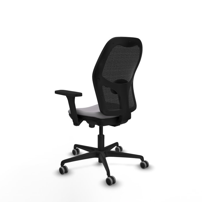 PIQUERAS Y CRESPO Silla de oficina Jorquera con mecanismo Sincro/Traslack, Gris y Negro
