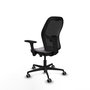 PIQUERAS Y CRESPO Silla de oficina Jorquera con mecanismo Sincro/Traslack, Gris y Negro