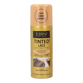 Ebin New York Tinted Lace Light Warm Brown Spray para Pelucas 80 ml