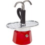 Bialetti Mini Express Cafetera italiana Roja con 2 tazas