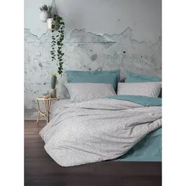 Juego de cama 220x240 cm + 2 fundas de almohada 60x60 cm 100% Algodón Menta ASI8684283035656